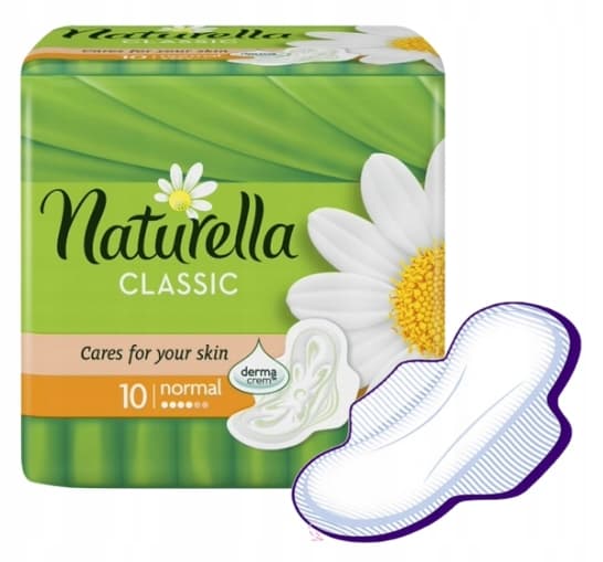 Naturella Classic Normal absorberende puder 10 stk