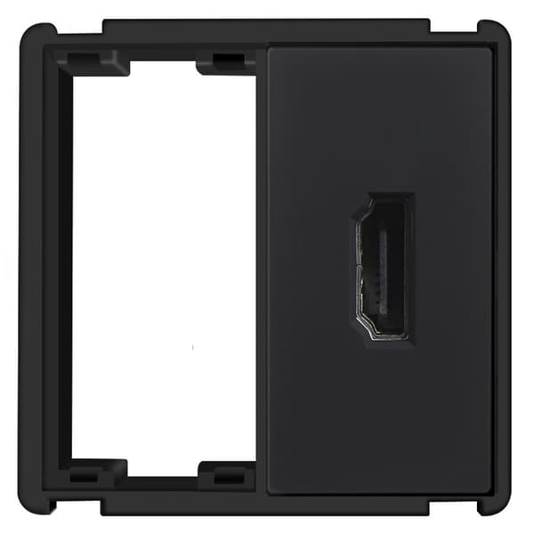 HDMI-modul til vægstik RTX SH-system Sort