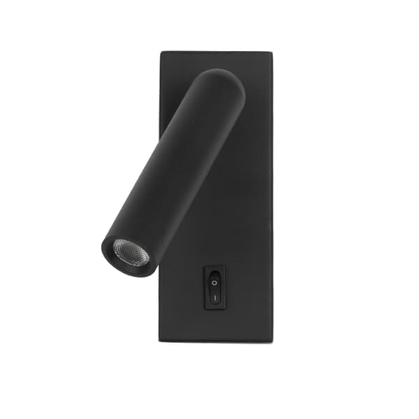 NOVA LED VÆGLAMPE SORT ITALUX WL-46376-1-BK