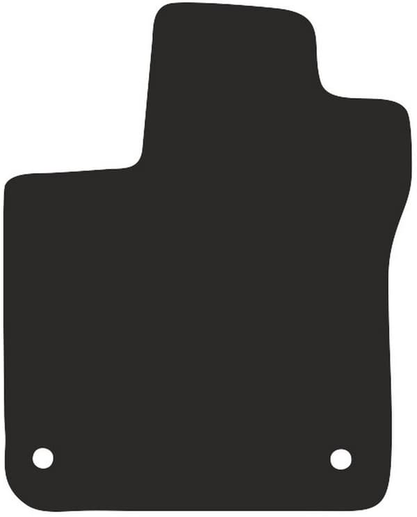 polyamid förarmatta för Renault Twingo III hatchback 2014- gummierad förarmatta