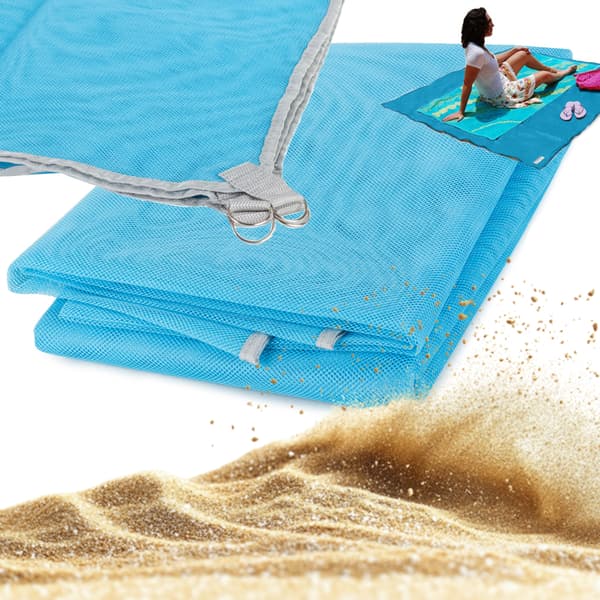 Strandmåtte net 200x150 blå (50) GAB_A