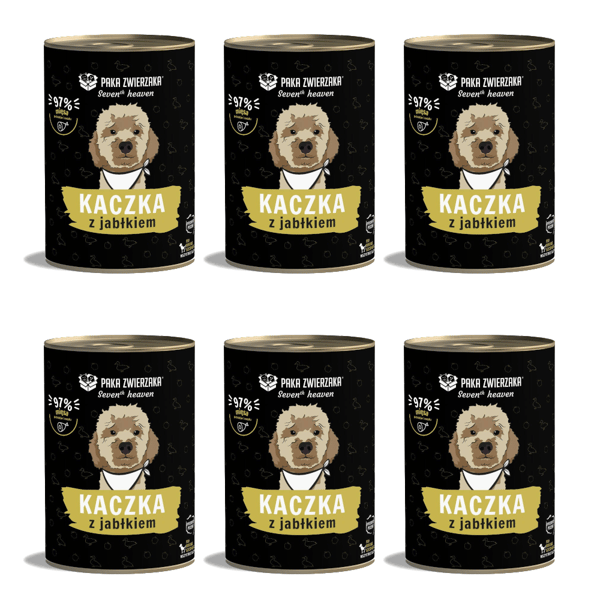 Vådfoder til hunde Paka Zwierzaka Seventh Heaven 6x400g