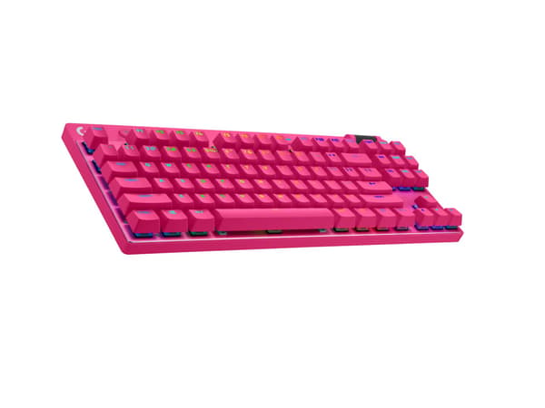 Logitech PRO X TKL-tastatur, lyserødt