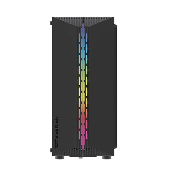 Darkflash DK151 LED-datorchassi (svart) + 3 RGB-fläktar