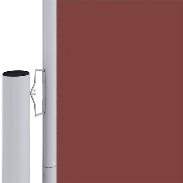 vidaXL Utfällbar sidomarkis brun 180 x 600 cm