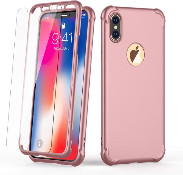 STÆRKT GLASETUG TIL IPHONE XS MAX 6,5' PINK