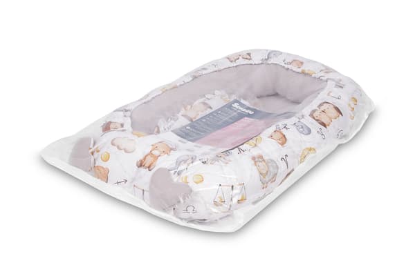 MUSLIN KOKOON ZODIAC GRÅ 80x45 + PUDE