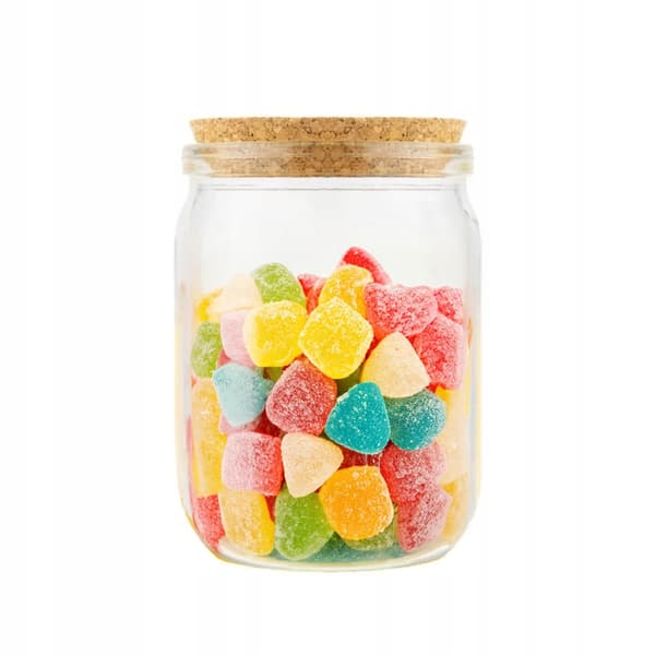 Glasburk med kork 500ml MATBEHÅLLARE