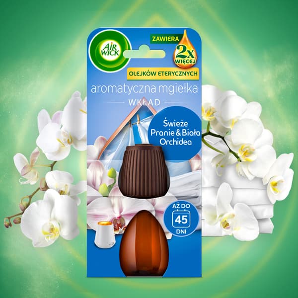 Air Wick Aromatisk spray refill Frisk tvätt och vit orkidé