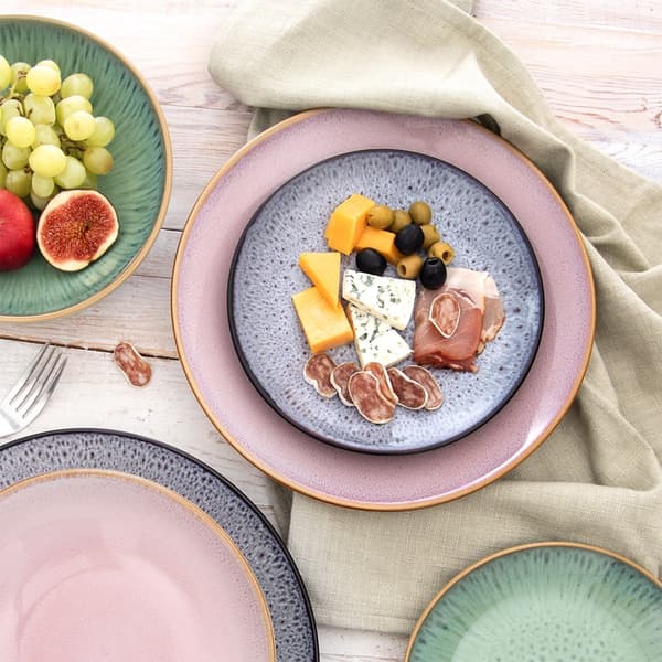 Lila keramisk desserttallrik GLAZE 20,5 cm