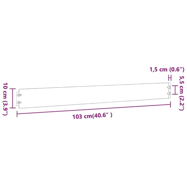 vidaXL Gräsmatta 50 st olivgrön 10x103 cm