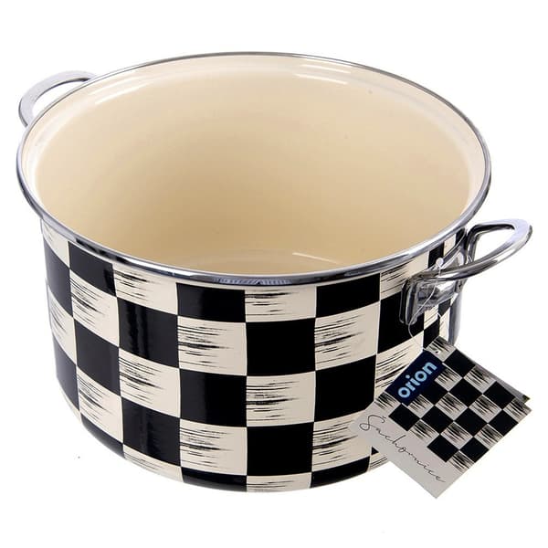 Emaljerad gryta Schackbräde 26 cm, 6,5 l