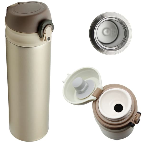 Termokrus i stål, 450 ml, til kaffe, te og vand