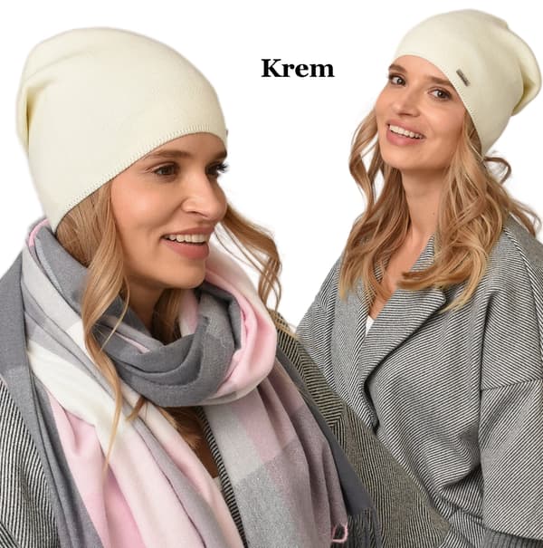 Moderne polsk efterårskasket til kvinder, høj kvalitet, CREME V3