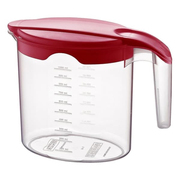Plastik kande med låg 1 l