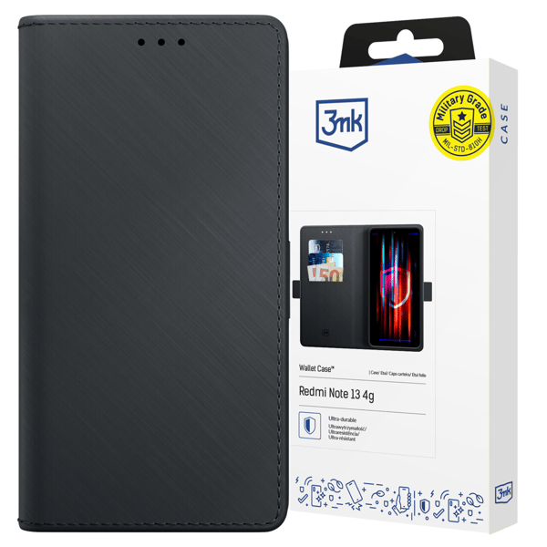 Redmi Note 13 4G - 3mk Plånboksfodral