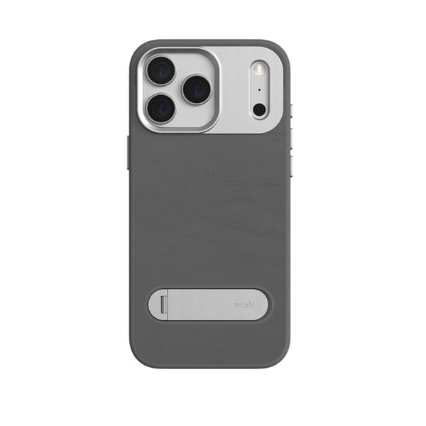 Moshi Kameleon MagSafe – iPhone 17 Pro Max-skal med stativfunktion (Midnattsgrå)