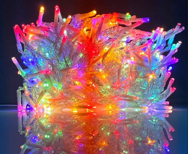 StarryLights 600 LED-seppelevaloverho - monivärinen, kytkettävä