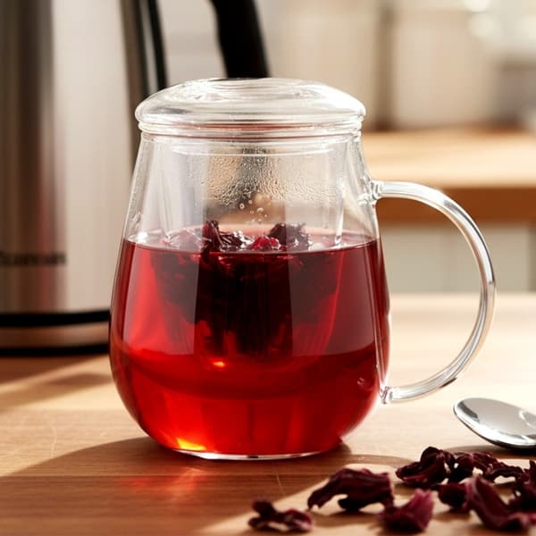 530 ml glasmugg med infuser och lock 139817