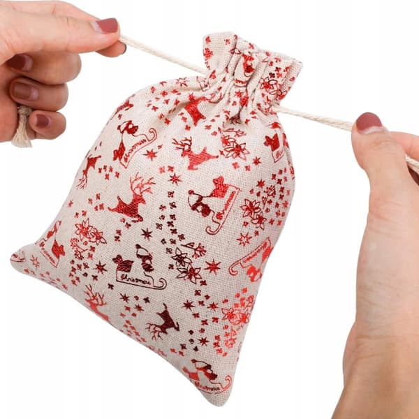 Adventskalenderpåsar DIY-set 24 delar fyllbara för barn