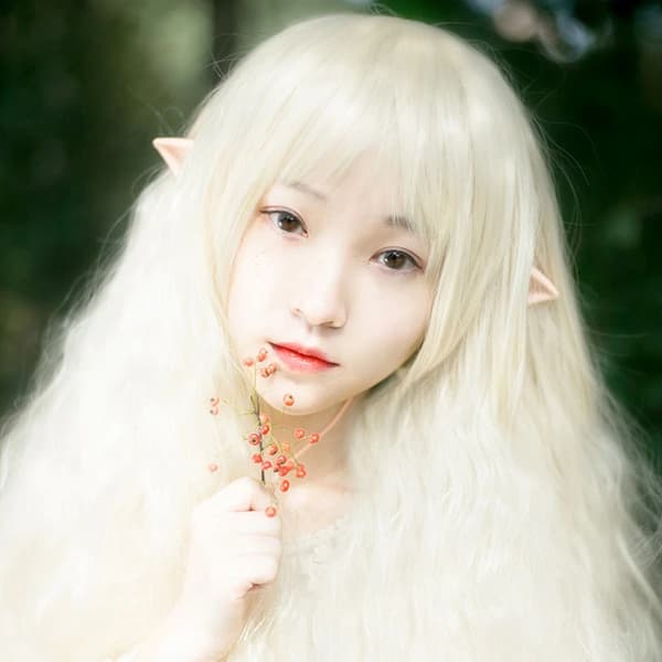 Alv-älvöron Cosplay-pannband ljus 12 cm