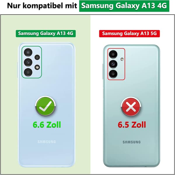 ETUI TIL SAMSUNG GALAXY A13 4G LILLA MED RING, SOLIDT