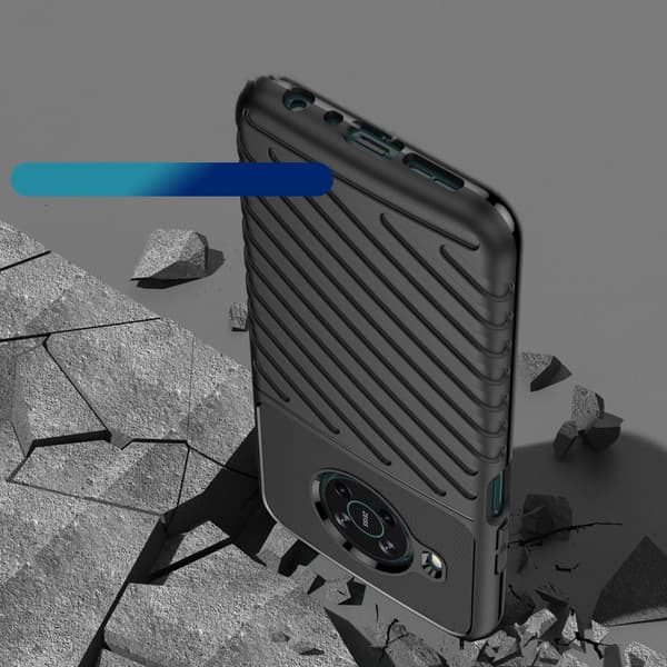 Thunder Case fleksibelt pansret cover til Nokia X100, sort