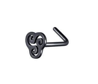 Sort triskelion næsering - NS-012 0.8/6