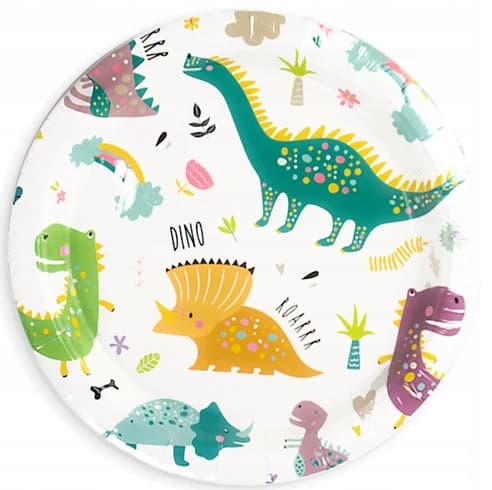 Dinosauruksenlautaset, 18 cm, 6 kpl