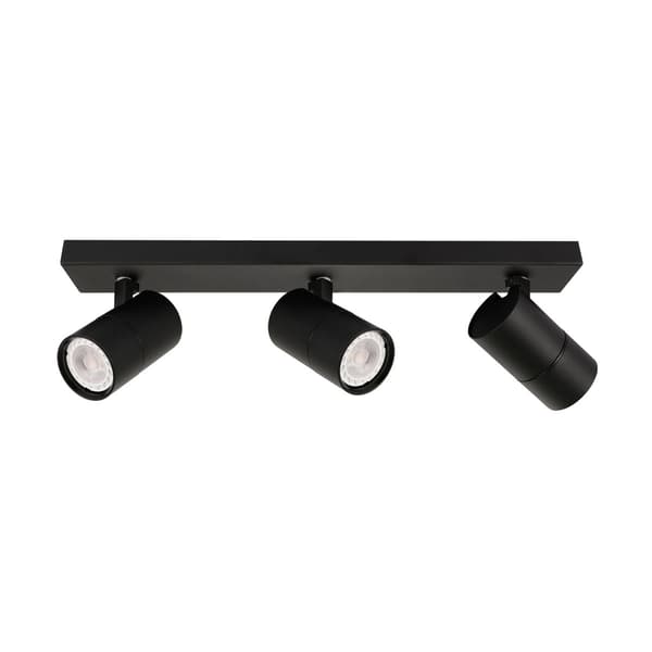 LACONI 3 GU10 SPOTLAMPE SORT ITALUX SPL-2813-3B-BL