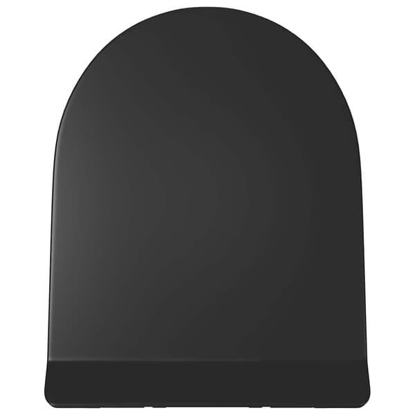 vidaXL toiletsæde, blød lukning, med hurtigudløser, sort
