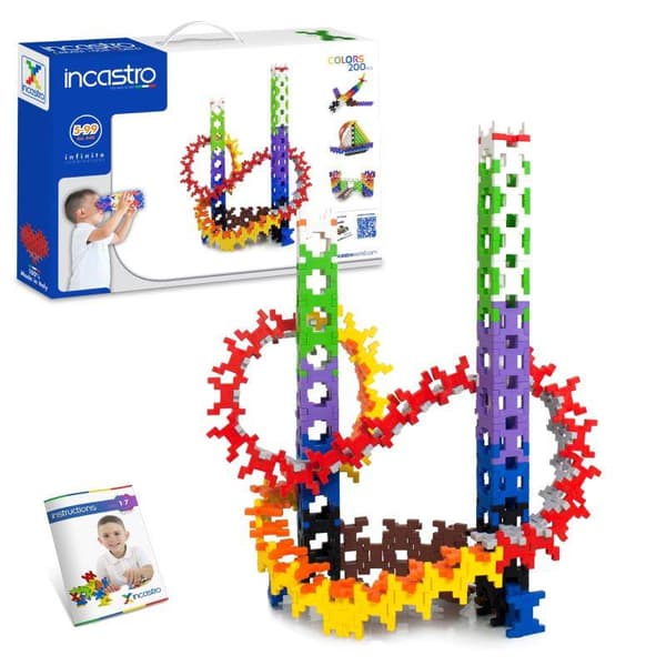 Incastro-paket, 200 byggklossar, 4+