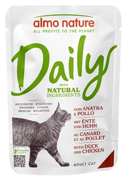 Almo Nature | Daglig | 70g pose - And og kylling 70g