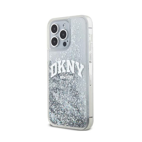 DKNY Liquid Glitter Big Logo - iPhone 15 Pro Max cover (hvid)