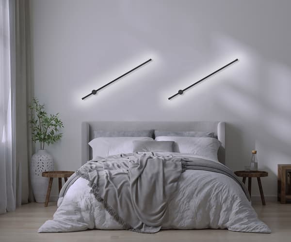 Activejet AJE-HILTON Svart NW LED-vägglampa