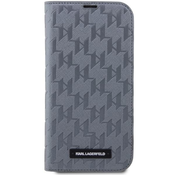 Karl Lagerfeld KLBKP14XSAKLHPG iPhone 14Pro Max 6.7 bokhylla silver/silver Saffiano Monogram