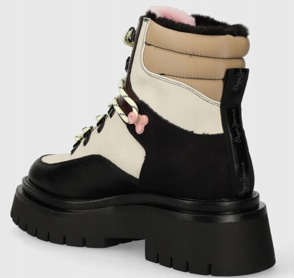 PEPE JEANS DAM BEIGE ISOLERADE ANKLESTÖVLAR VINTER 40 AWB