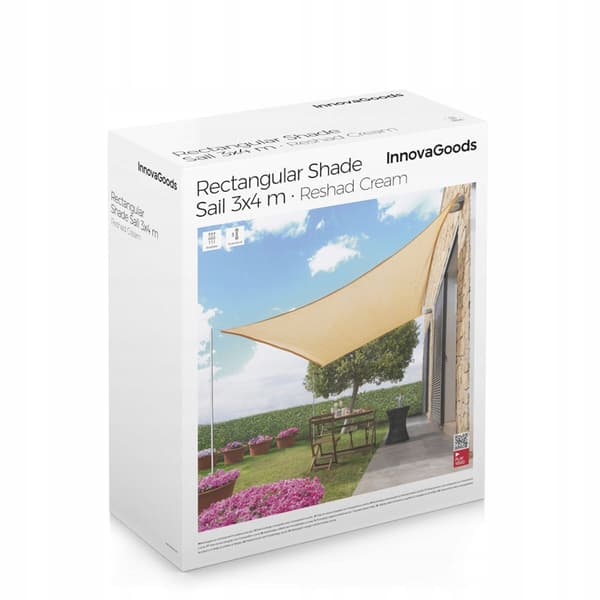 Innovagoods Rektangulær Solsejl Markise 300x400