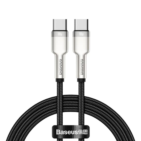 Baseus Cafule USB-C till USB-C-kabel, 100W, 1m (svart)