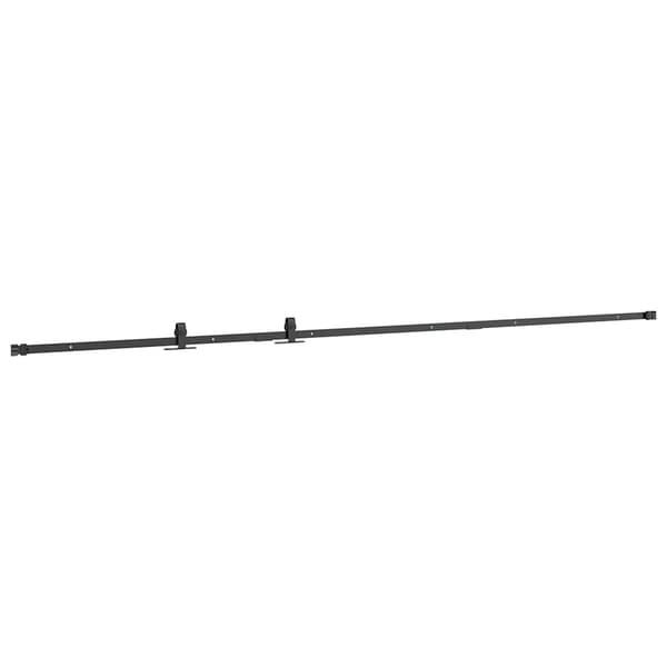 vidaXL Skjutdörrssystem för möbler, 244 cm, kolstål