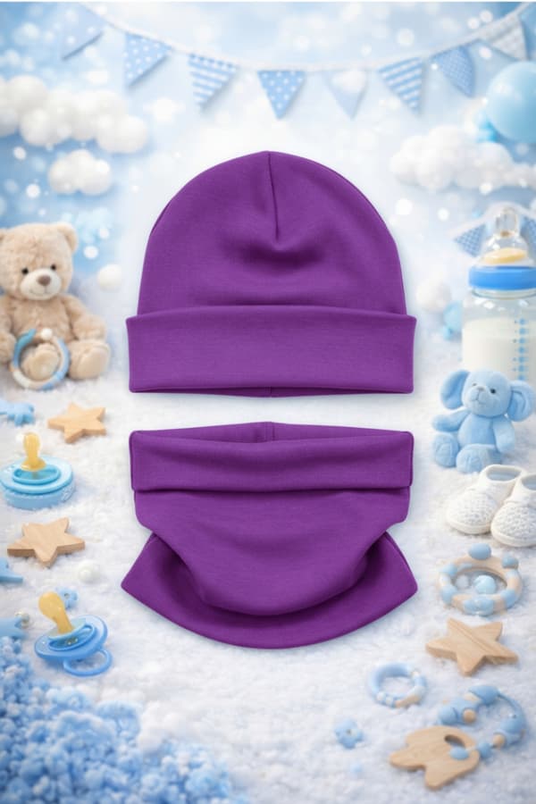 Set MÖSSA + HALSDUK 56-62-68 babyset 34/38 VÅRLILA