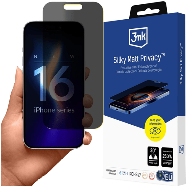 Apple iPhone 16 Pro - 3mk Silkesmatt Privacy