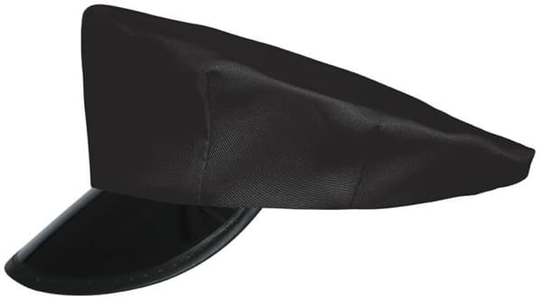 Svart CHAUFFÖRKÄPS Konduktör Karnevalsbal
