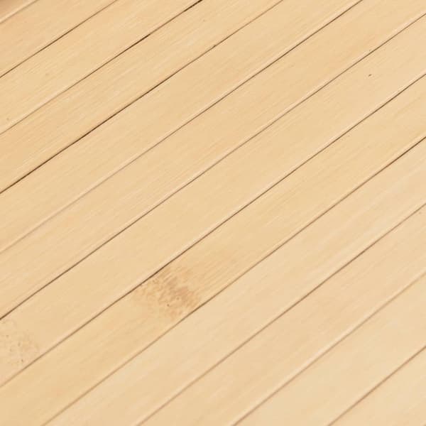 vidaXL Rektangulär matta, ljus naturfärgad, 80x400 cm, bambu