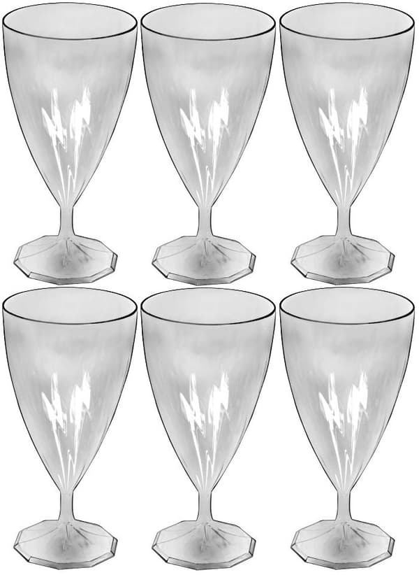 PS-läpinäkyvät lasit 15cl (VV 15 CRISTAL) 6 kpl
