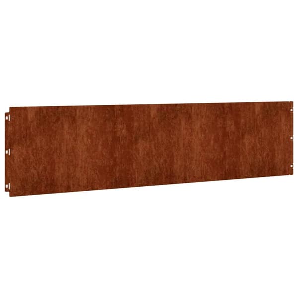 vidaXL Gräsmatta, 10 st, 25x103 cm, Flexibel, Cortenstål