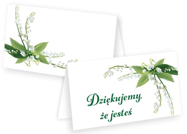 Liljekonna kiitoskortti 5x8cm 10 kpl