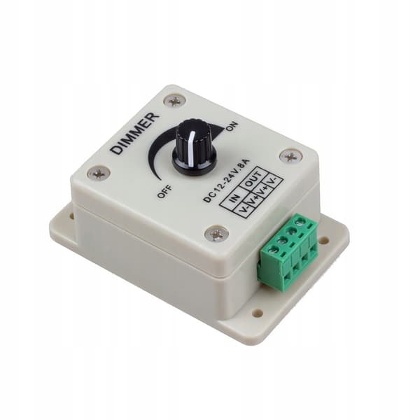 Manuell LED-dimmer 12V 8A 96W LED-listpotentiometer