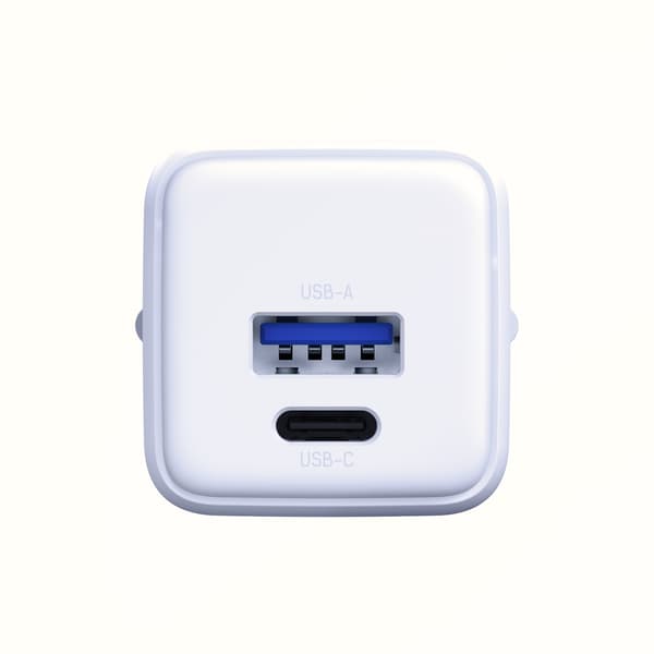 Tilbehør -3mk Hyper GaN Oplader 20W QC4+ PD PPS USB 1A1C Hvid EU