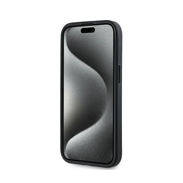 Karl Lagerfeld Diagonal Quilted Script - iPhone 15 / 14 / 13-skal (svart)